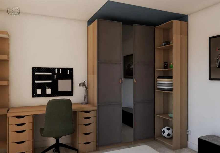 Projet Noah — Dressing et bureau intégrés